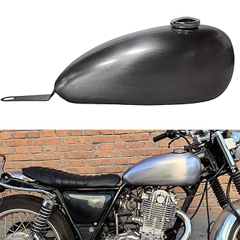 本日のみの特別値下げです。YAMAHA！！SR400 500　社外タンク Amazon | 9L シルバー ガソリン ガス 燃料 タンク オイル タンク