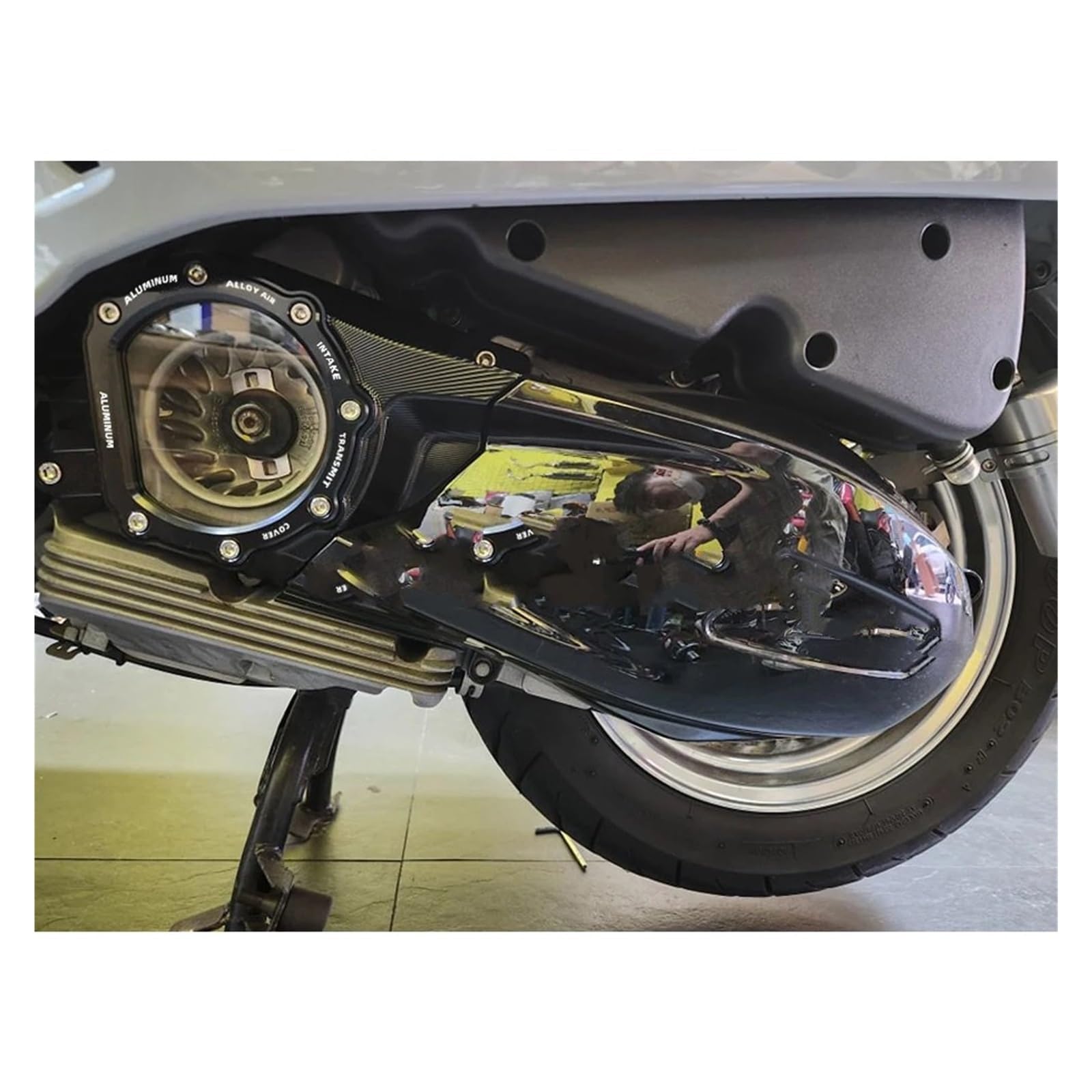 dzwon sprzęgła Do motocykla GTV300 GTS300 GTS 300 2019-2023 | Akcesoria Osłona skrzyni biegów ze stopu aluminium