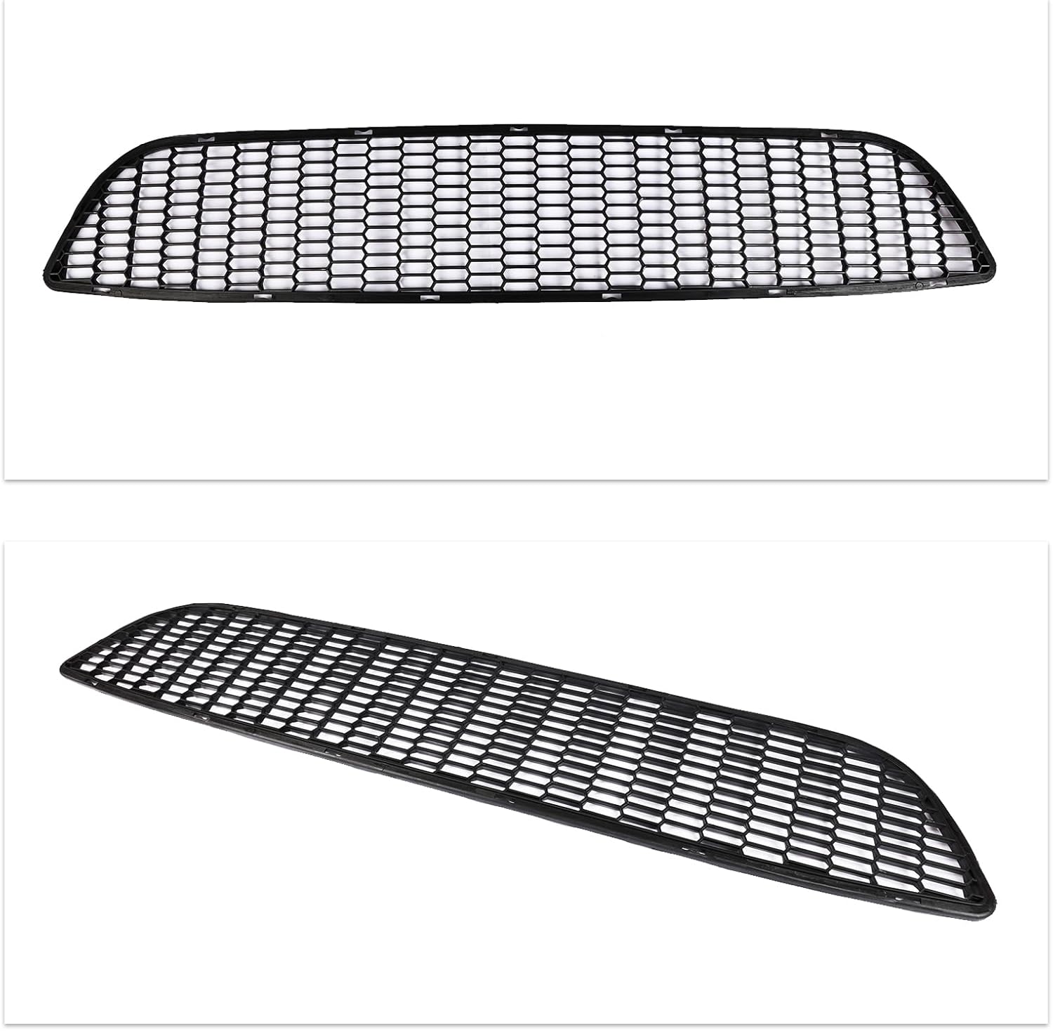 PENSUN M4 Style Front Bumper Cover Kit Mesh Grille Fit for BMW 3 Series E92 2006 2007 2008 2009 W/O PDC (W/Fog Lights Net W/Fog Lights)