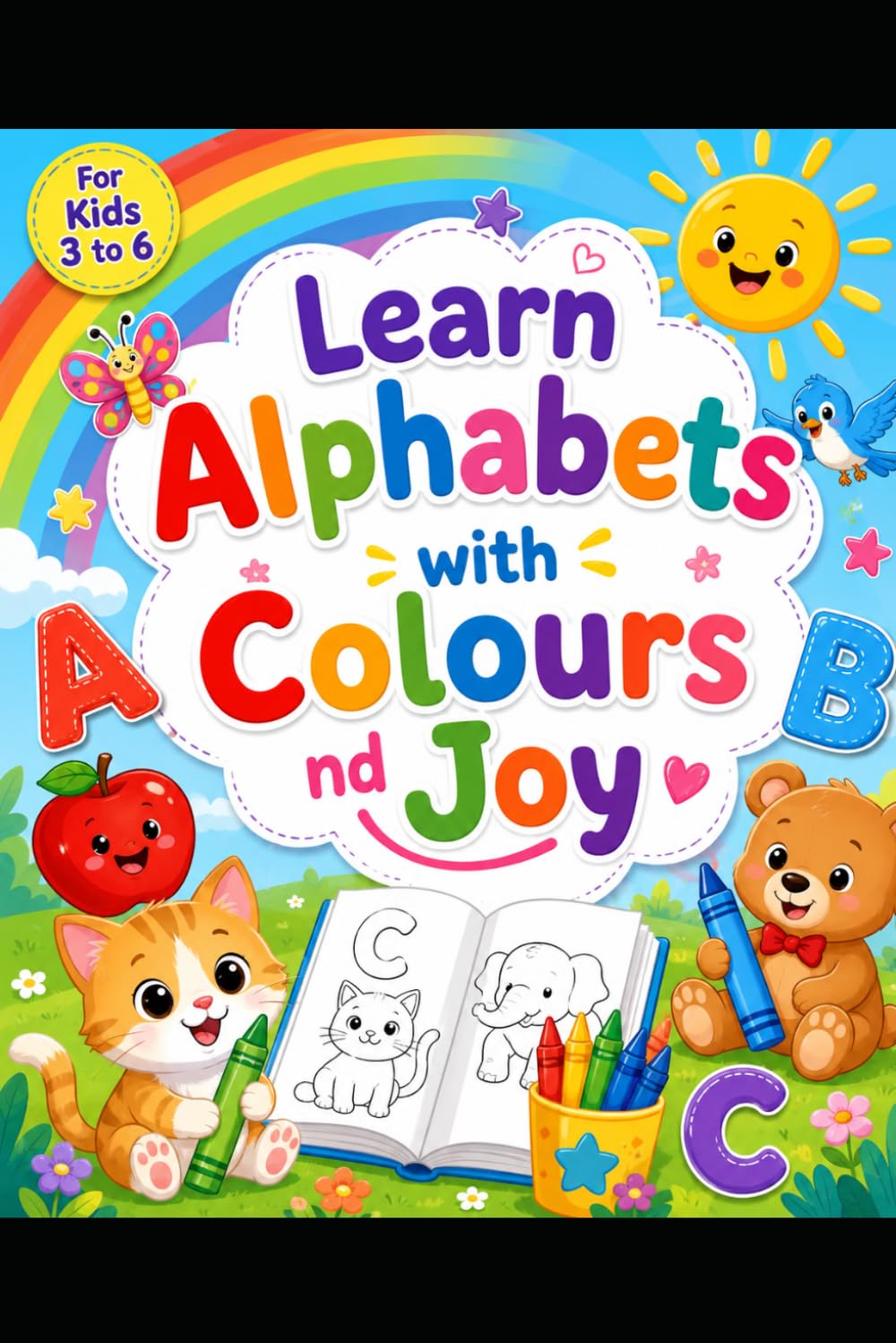 Learn Alphabets with Colours and Joy: Learn Alphabets with Colours