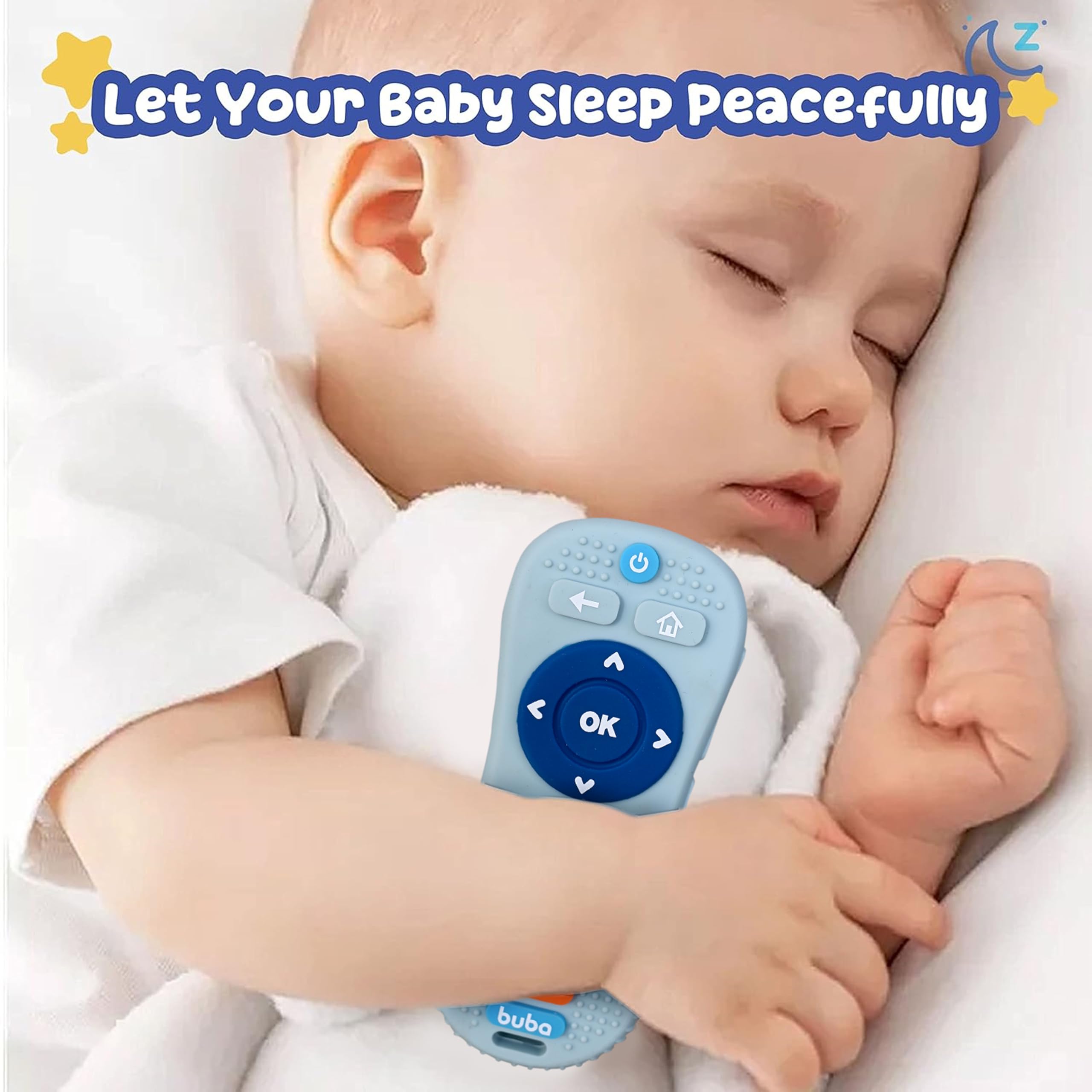TEC TAVAKKAL Silicone Remote Teether For Baby, Remote Teether For 3+ Months And 6 To 12 Months Baby, Helps Biting Skills Development, Colour & Shape Recognition, Teething Toys For Babies And Toddlers Blue - Image 8 thumbnail