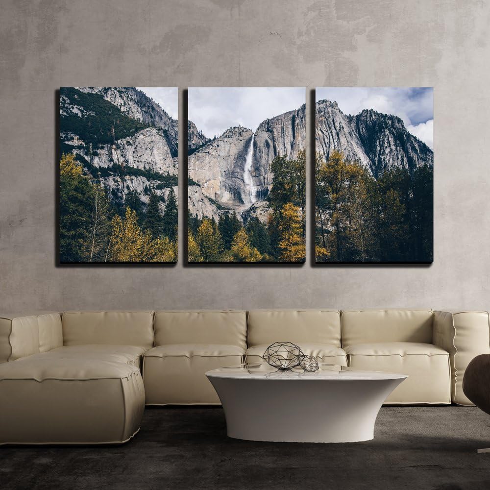Amazon.com: wall26 - 3 Piece Canvas Wall Art - Autumn Landscape Rocky ...