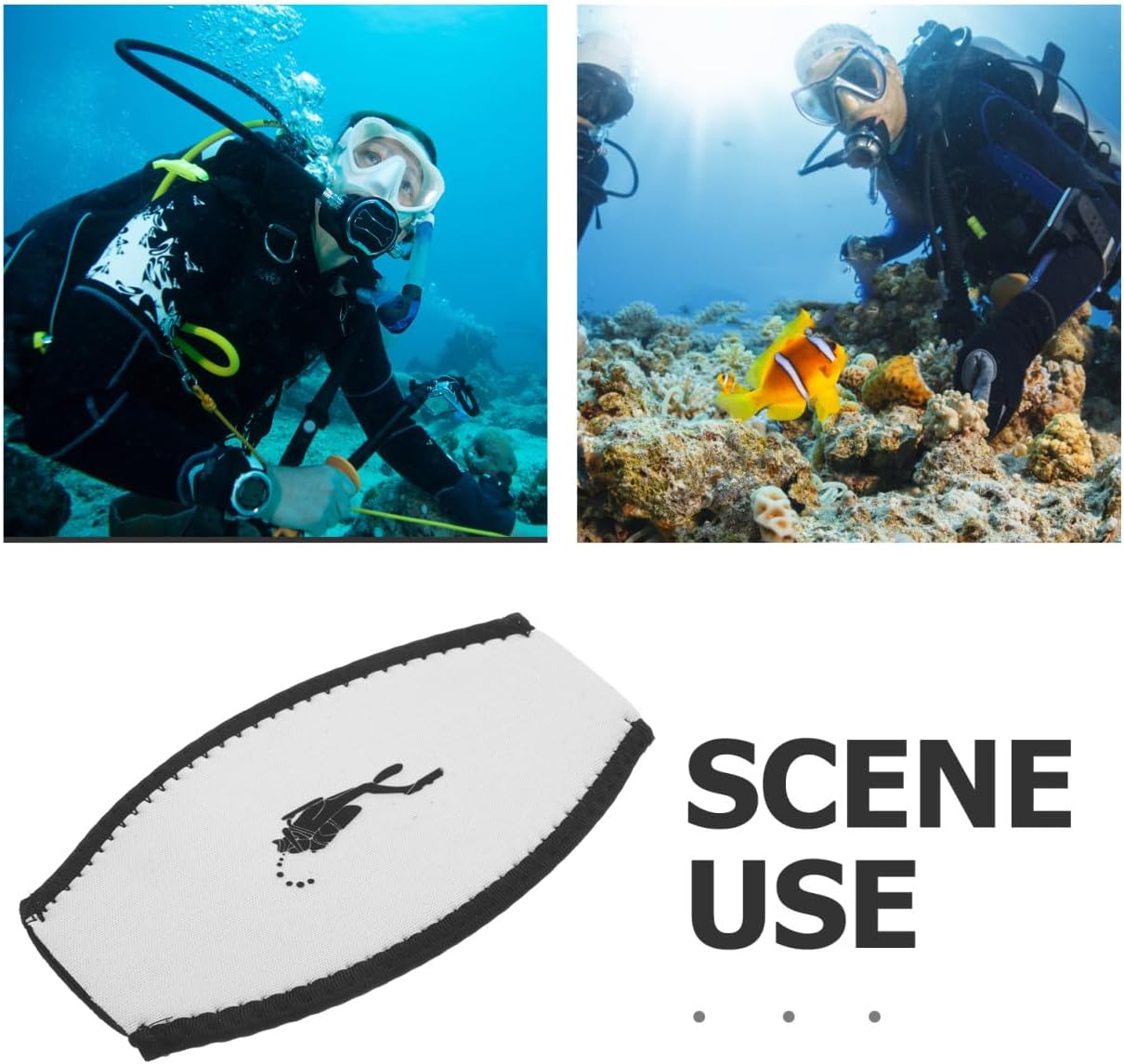 TOYANDONA Neoprene Diving Mask Strap Cover Comfortable Double Layer Design for Men Women Non Slip Hair Protection for Snorkeling and Water Sports Accessories Easy to Install