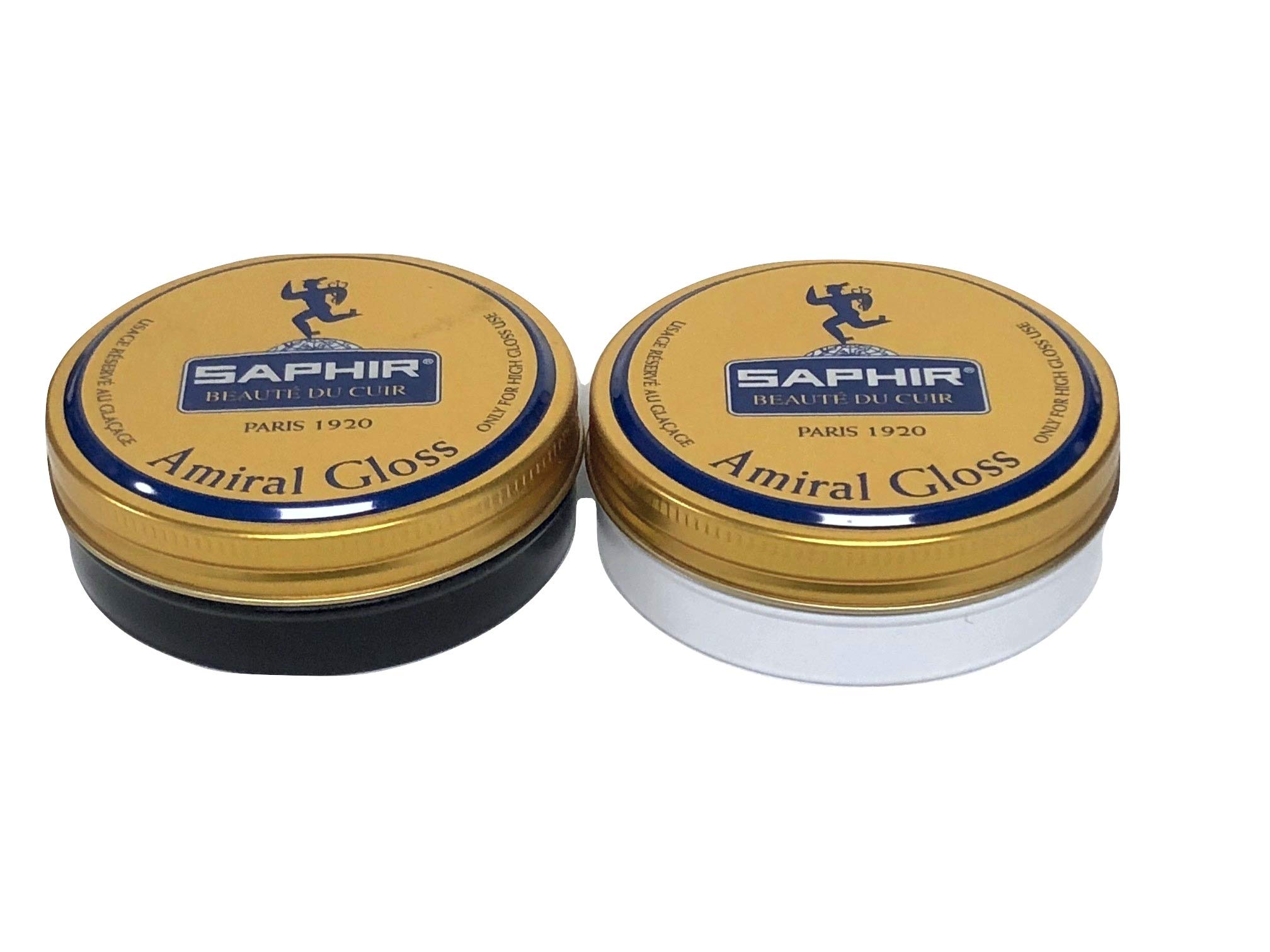 SAPHIRSaphir Amiral High Gloss Wax Polish 50ml - Black and Neutral (Black and Neutral)