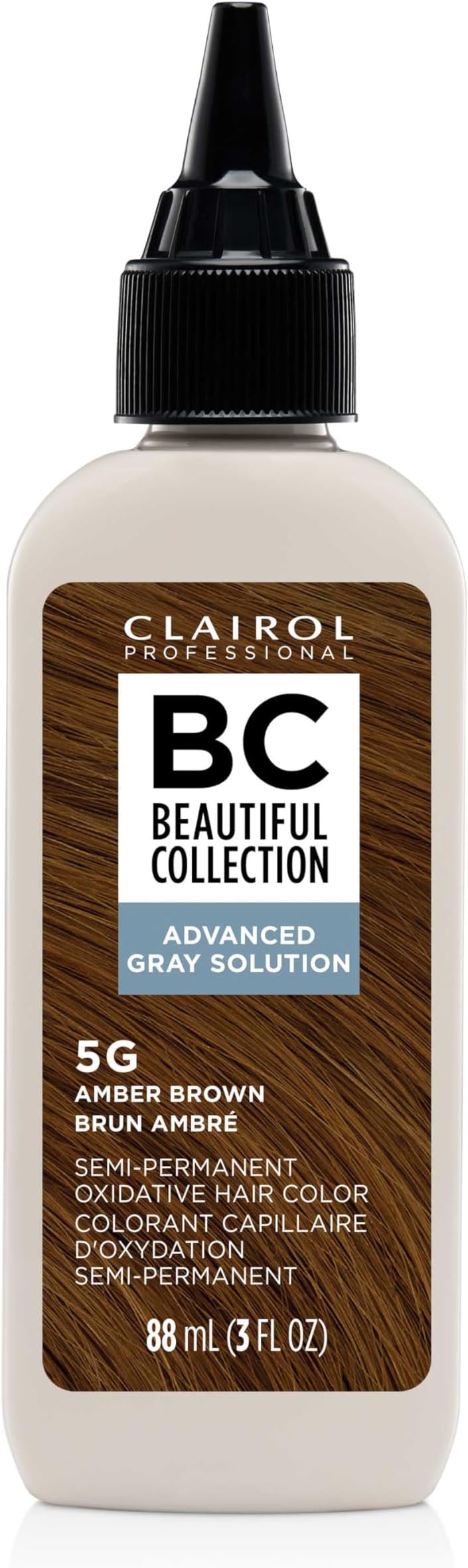 Beautiful Collection Advanced Gray Solutions | Semi-Permanent Hair Color with Gray Coverage for All Hair Textures | Packaging May Vary