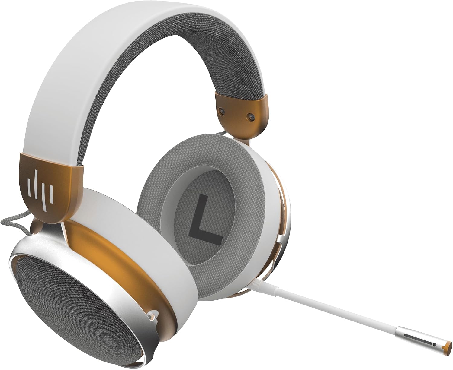 Dark Project SONO Wireless Gaming Headset, interior view of earcups with 'L' indicator