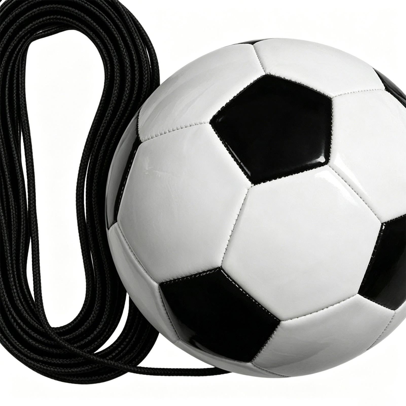 Trenażer piłkarski Sprzęt sportowy ze sznurkiem i kołkiem | Sprzęt do treningu piłkarskiego na stadion, plac zabaw, szkołę, park, kemping, trawnik, podwórko, na zewnątrz