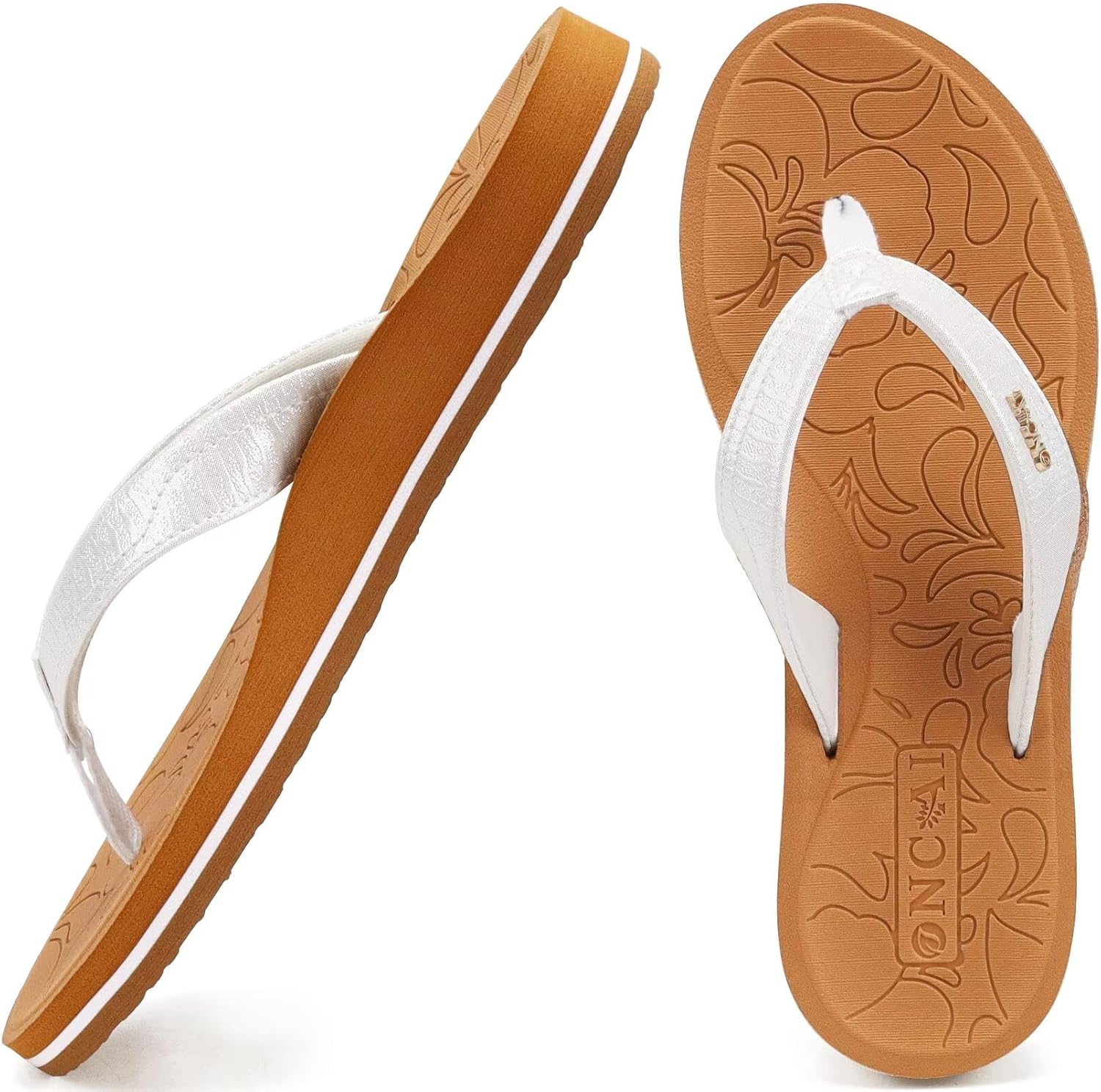 ONCAI Women’s Flip Flops Comfortable Summer Beach Thong Sandals for Women with Cushion Walking Arch Support Yoga Mat Indoor Outdoor Soles ONCAI Women’s Flip Flops Comfortable Summer Beach Thong Sandals for Women with Cushion Walking Arch Support Yoga Mat Indoor Outdoor Soles