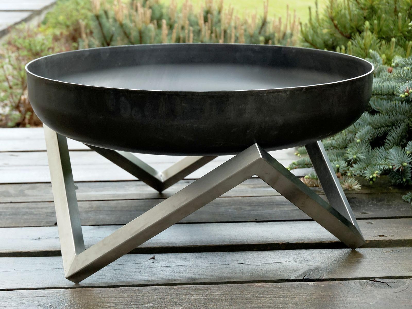 Xanie Design Feuerschale Ignis XXL Feuerkorb Grillschale | Zeitloses Design