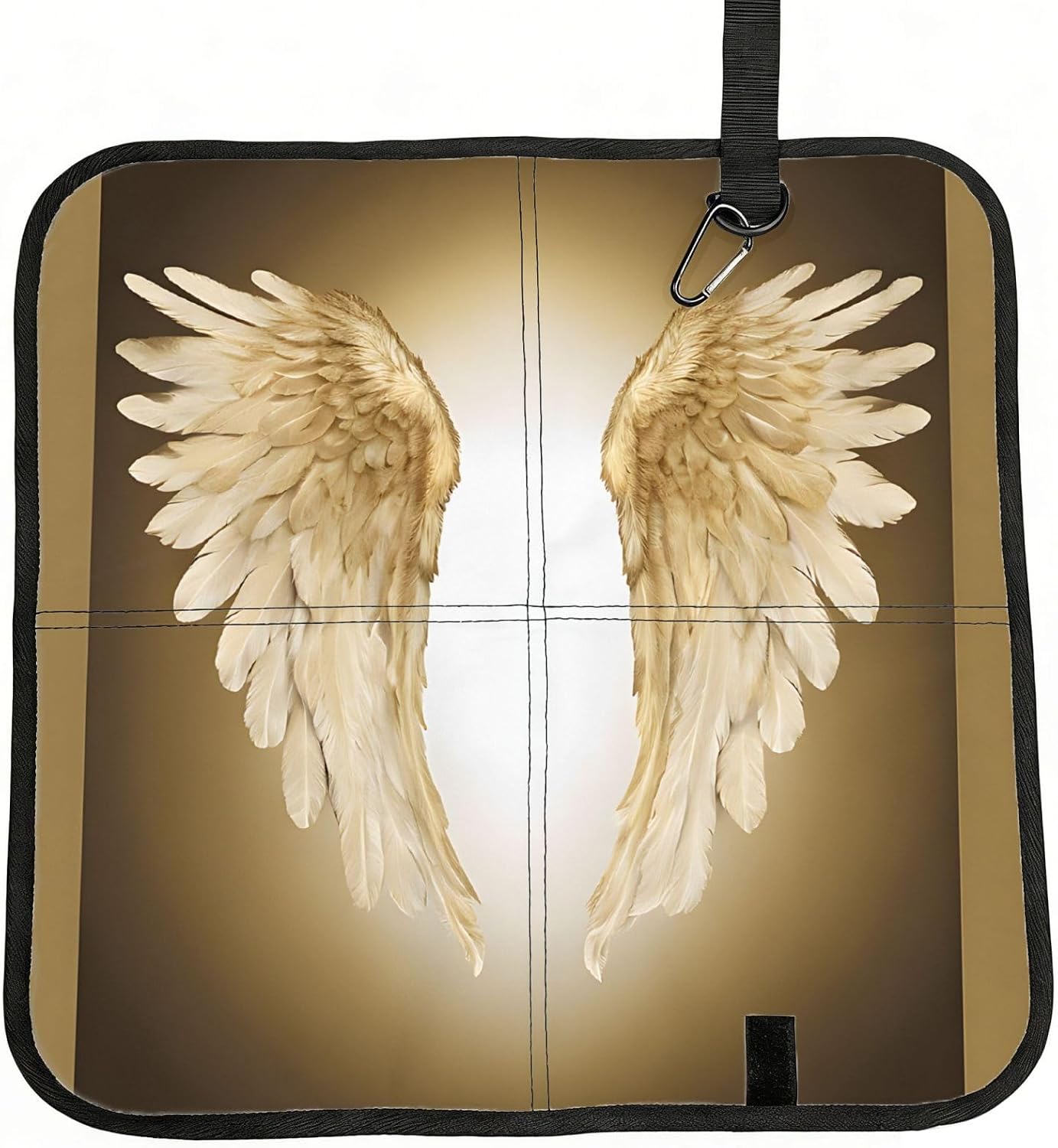 (Angel Wing) Sitting Pad Foldable Seat Cushion Lightweight Camping Seat Mat with Hook for Outdoor Hiking Picnic Camping
