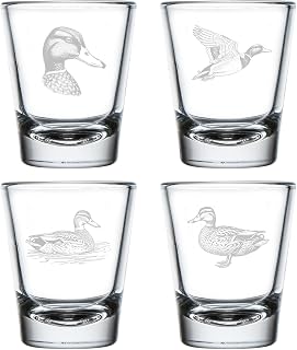 MIP Set of 4 Shot Glasses 1.75oz Shot Glass Gift Duck Collection
