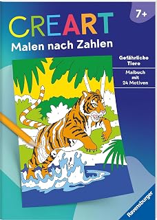 Malbuch Gefährliche Tiere, ab 7 Jahre