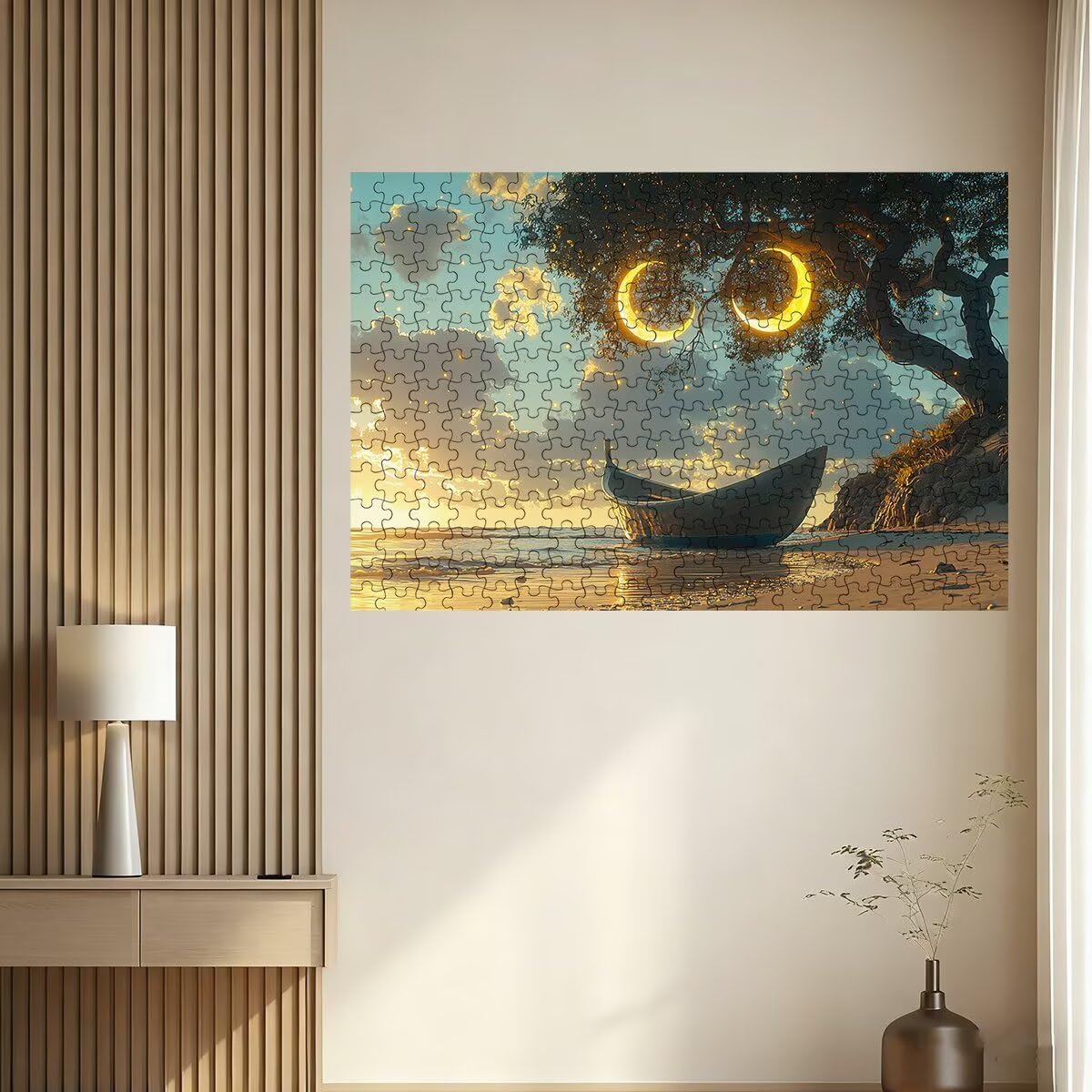 1500 puzzli dla dorosłych, puzzle księżycowe dla dorosłych, 1500 elementów, łamigłówka dla całej rodziny, klasyczne drewniane układanki, odpowiednie do dekoracji wnętrz, prezenty -3627
