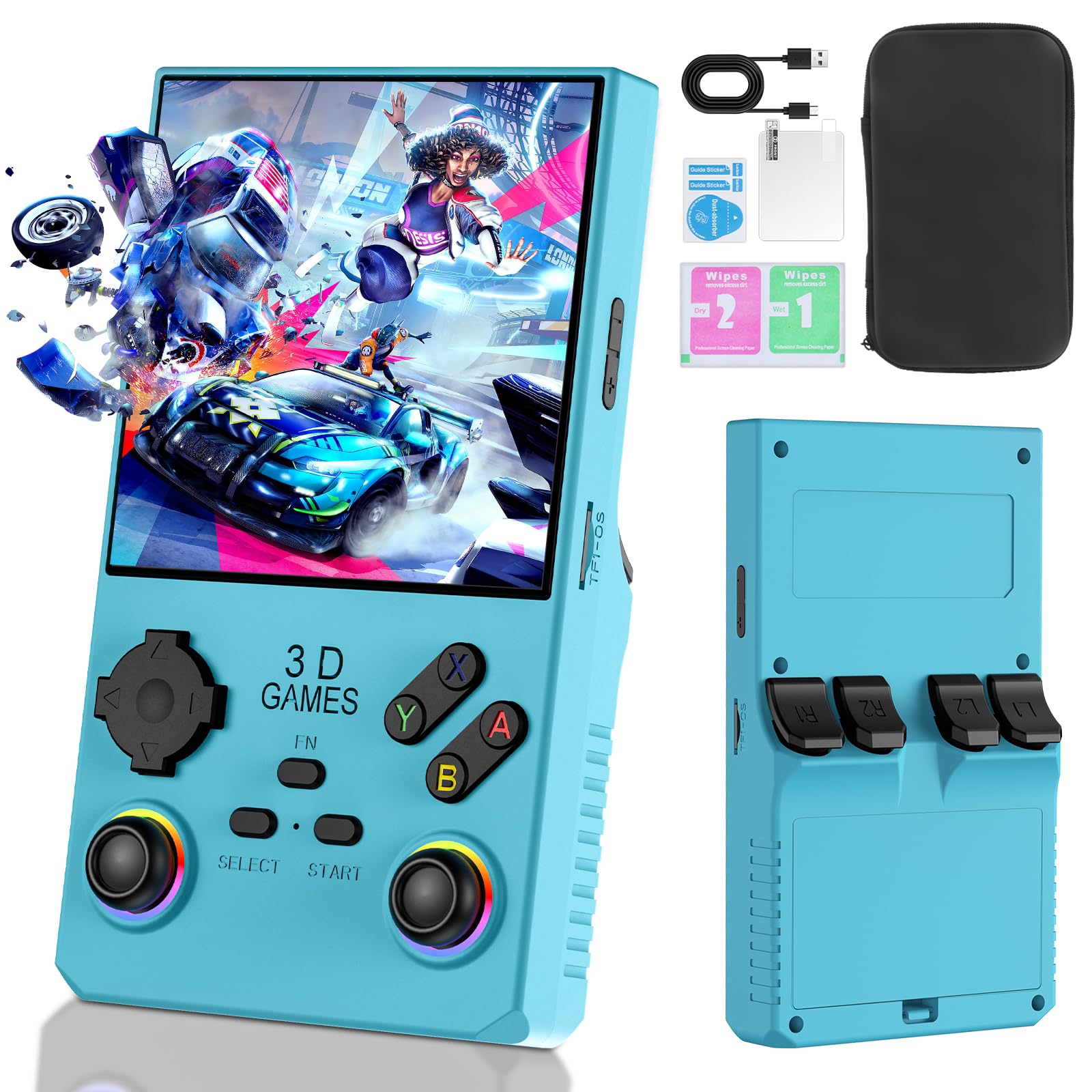 2026 V40MAX Upgraded Retro Handheld Game Console, Built in 40,000+Classic Games, 40+Simulators, Linux System, 4.0-inch 4K HD IPS Screen Video Player,