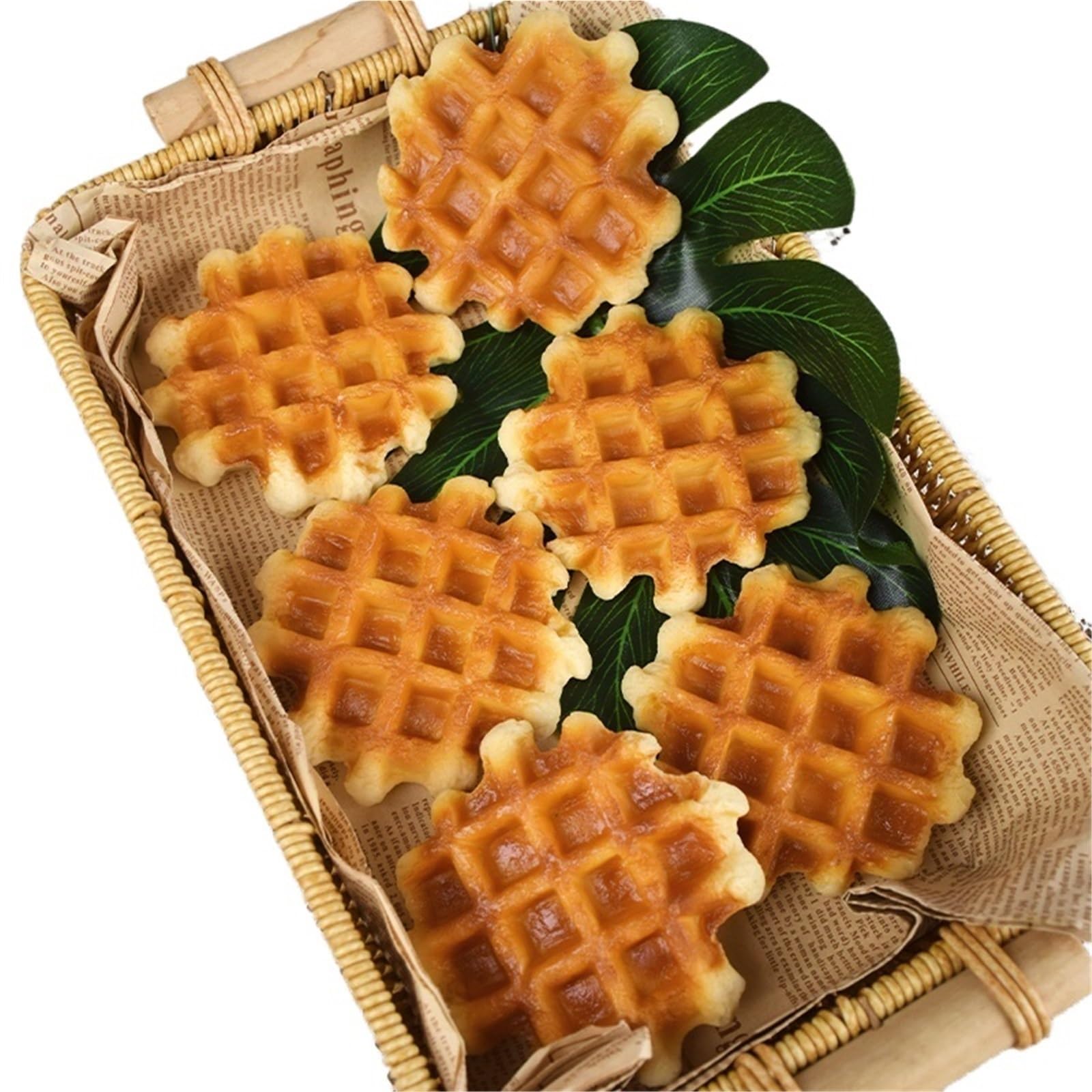 BAYNOPURIN Simulated Vegetables Artificial Fake Cake Food Simulation Realistic Imitation Faux Waffle Replica Pastries Dessert