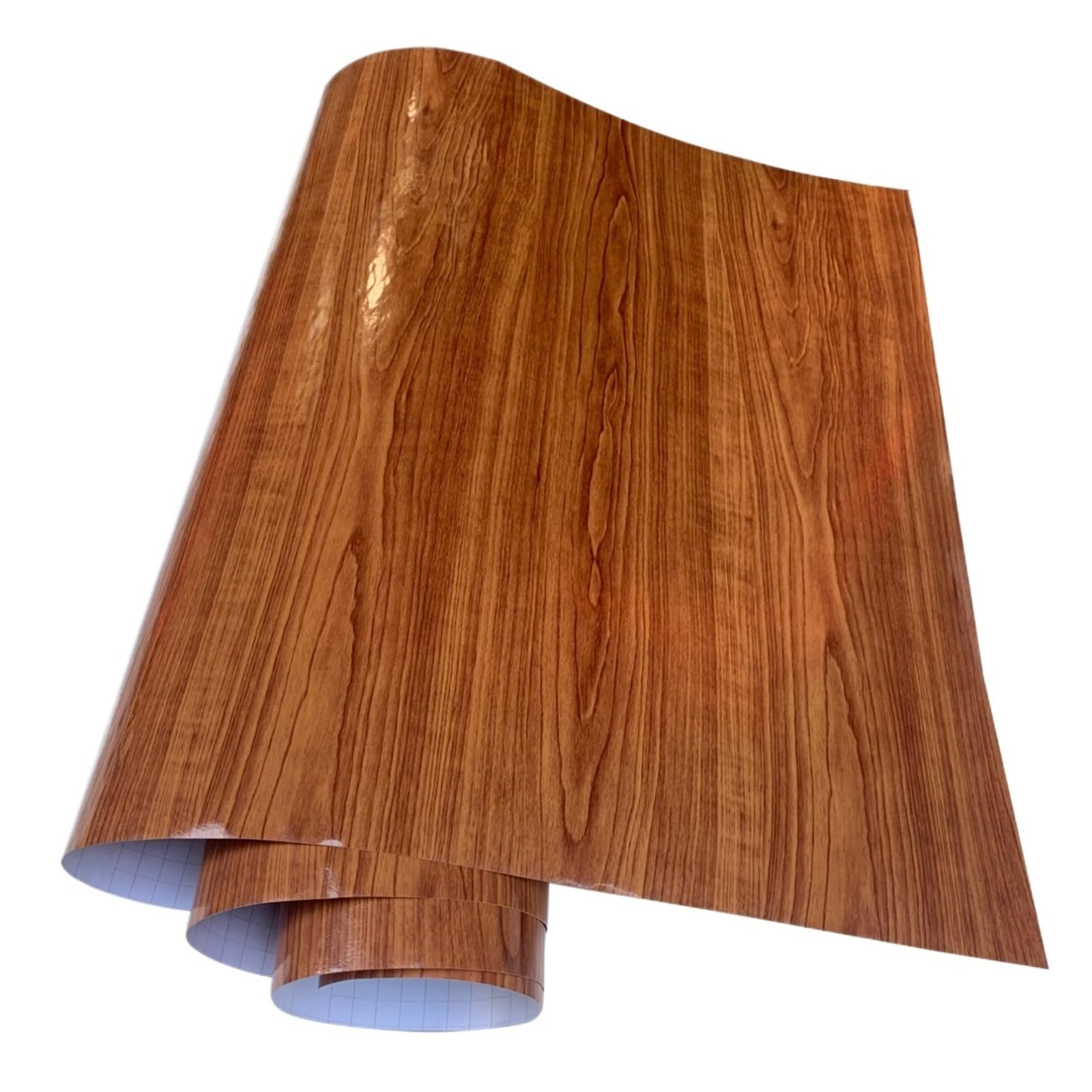 Film imitation bois adhésif texturé vinyle brillant imperméable Woodgrain1