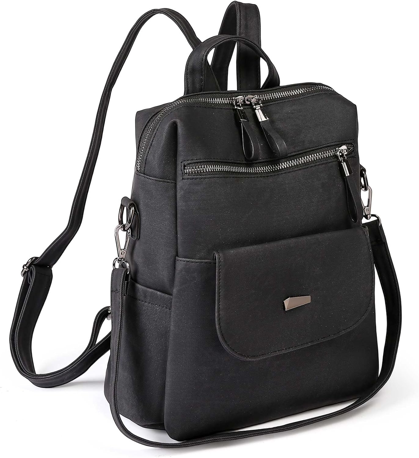 GAEKEAO Backpack Purse for Women Designer PU Leather Fashion Ladies Handbags Convertible Shoulder Bag for Travel Work College - Image 2