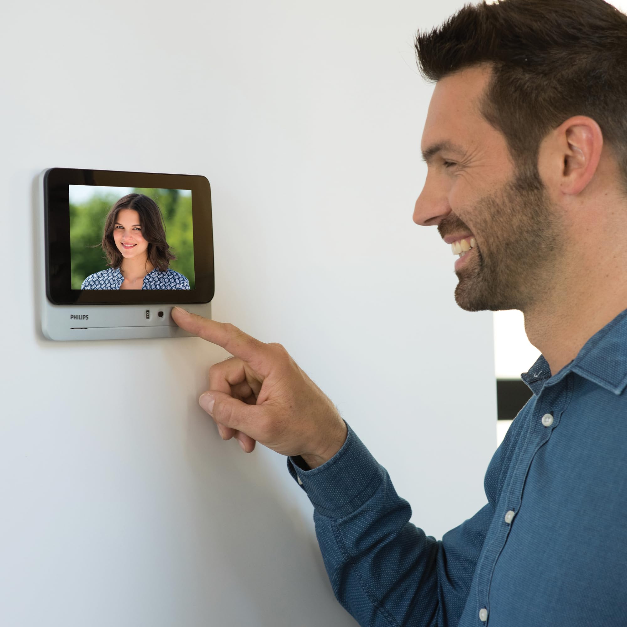 PHILIPS Video-Türsprechanlage mit 7 Breitbild-Familien
