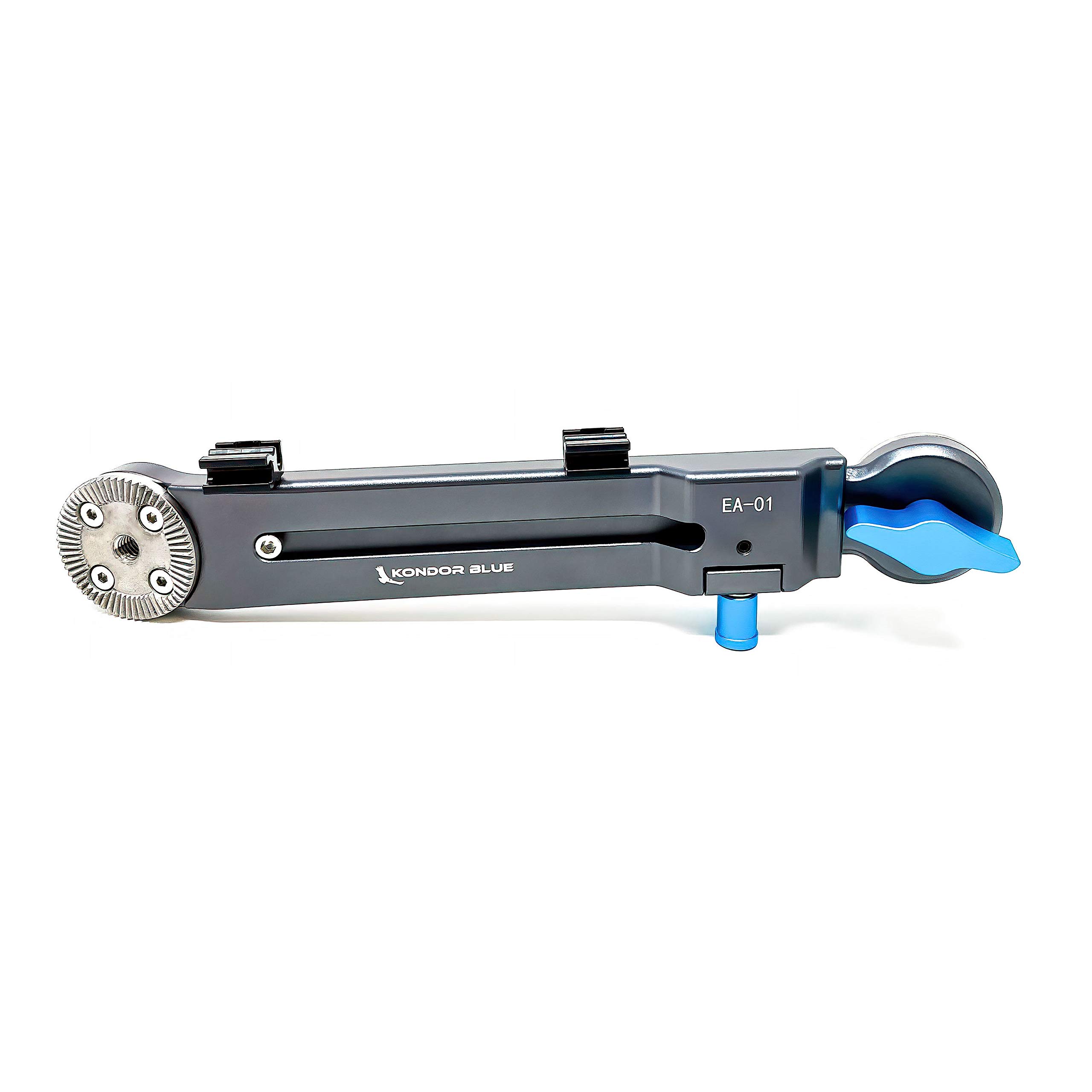 KONDOR BLUE Adjustable Length Rosette Extension Arms Set | 8" to 11.5" Adjustable Length | Captive Locking Lever | Cable Clips | Aerospace Grade Aluminum