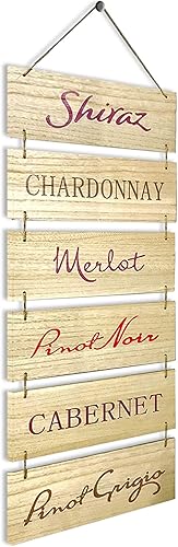 Miniatura 2 de Decoración de vino colgante para pared, arte de pared de vino, letreros de bar para el hogar al aire libre, accesorios para pub, decoración rústica