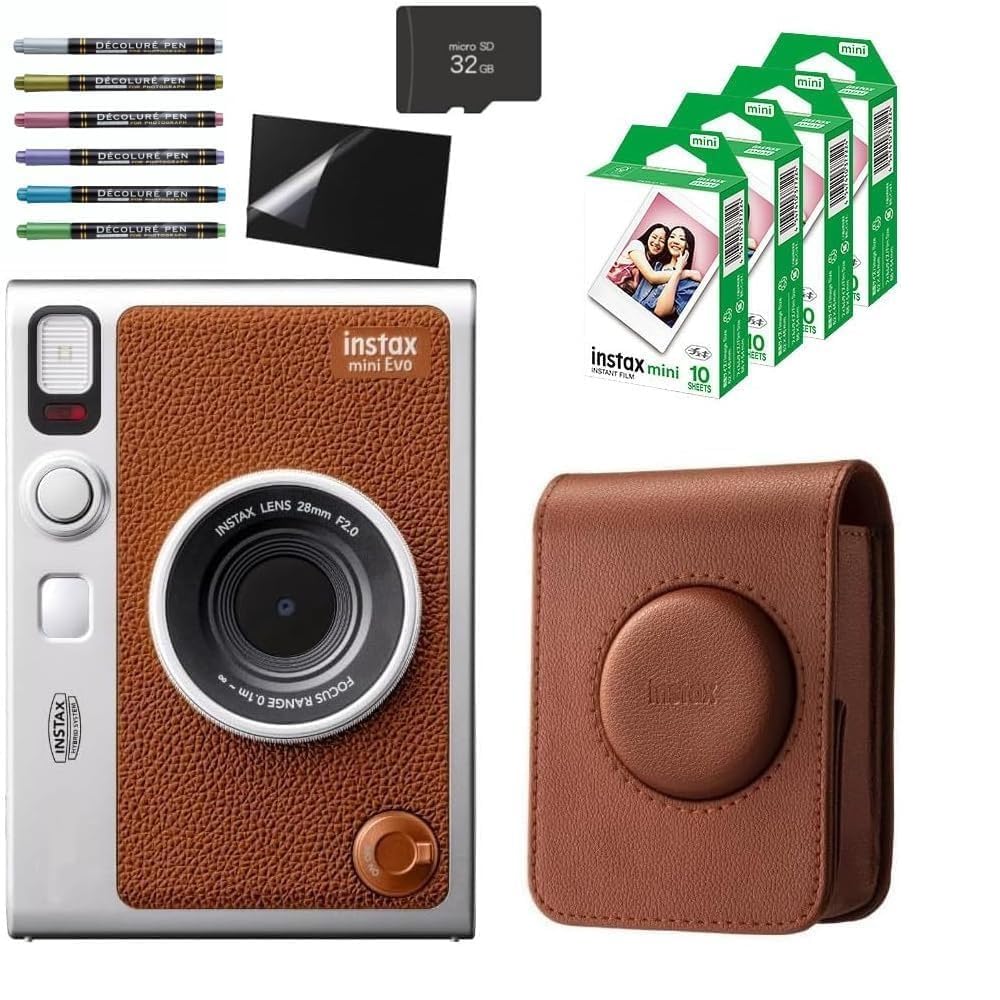 Amazon | チェキ instax mini Evo＆ケース＆チェキフィルム40枚