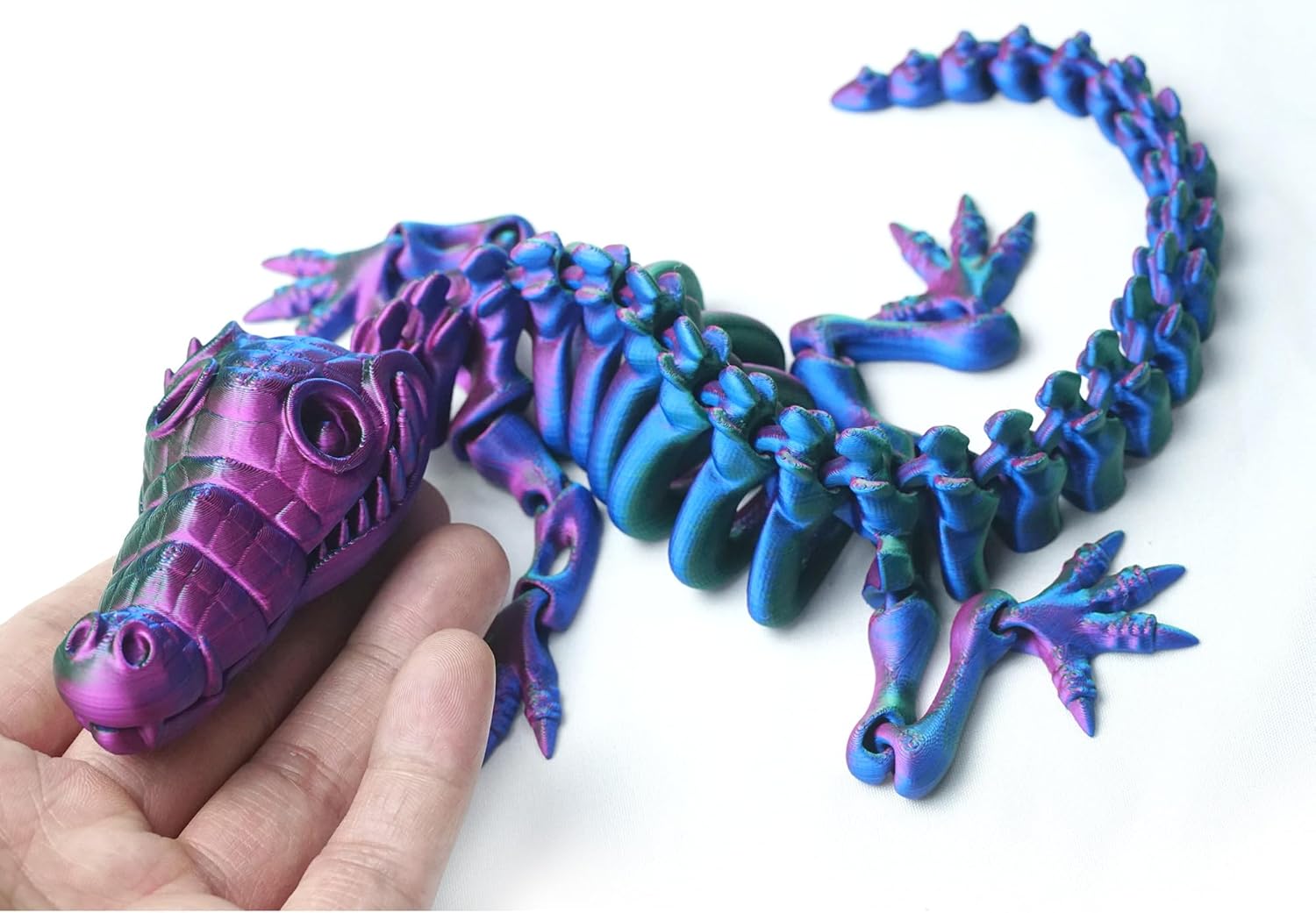 3D Printed Crocodile Toys,Articulated Crocodile Models,Flexible Joint Animal Lizard Figurines, 3D Printing Stuff Cheap,Stress Relief, Fidget restlessness, ADHD Toys, Surprise Fantasy Gifts