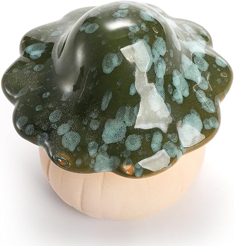 Miniatura 3 de Peohud Paquete de 6 hongos de cerámica para jardín, adorno de césped, decoración de estatua de hongo para jardín de hadas, patio, interior,