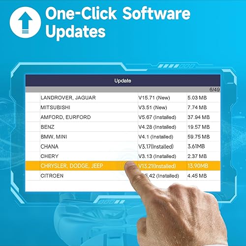 Miniatura 6 de Herramienta de escaneo eTouch770 de pantalla táctil de 7 pulgadas, todo el servicio del sistema 6 (restablecimiento de aceite, ABS, acelerador, SAS,