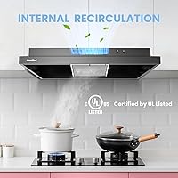 Vista 5 de Campana de Ventilación Comfee' de 30 Pulgadas, Campana de Cocina con Conducto/sin Conducto, Campana de Acero Inoxidable Duradera para Debajo