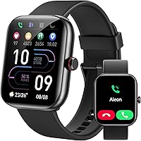 Vista 11 de Reloj inteligente para mujeres y hombres, reloj inteligente para iPhone y Android Bluetooth (respuesta/llamada) Alexa integrado, rastreador