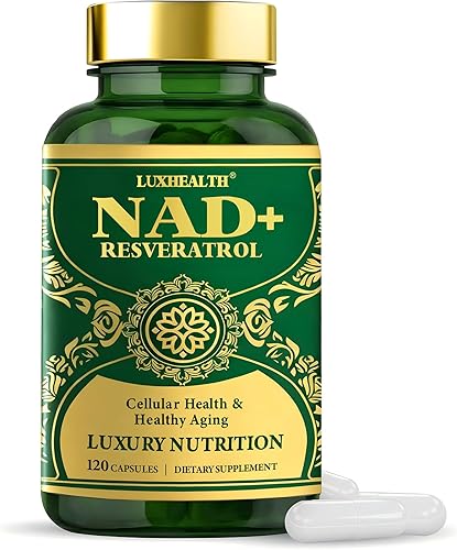 Suplemento de NADH, suplemento de resveratrol de NADH, 120 cápsulas NMN alternativa para antienvejecimiento, energía y refuerzo de focu, mayor