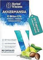 Vista 1 de Akkermansia Probiotic 10 Billion CFU - Advanced GLP-1 Support, Probiotic+Prebiotic for Gut & Metabolism Support - No Bloating with Inulin &