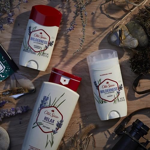 Miniatura 6 de Old Spice Gel de baño para hombres, relájate con lavanda, 16 onzas líquidas (paquete de 4)