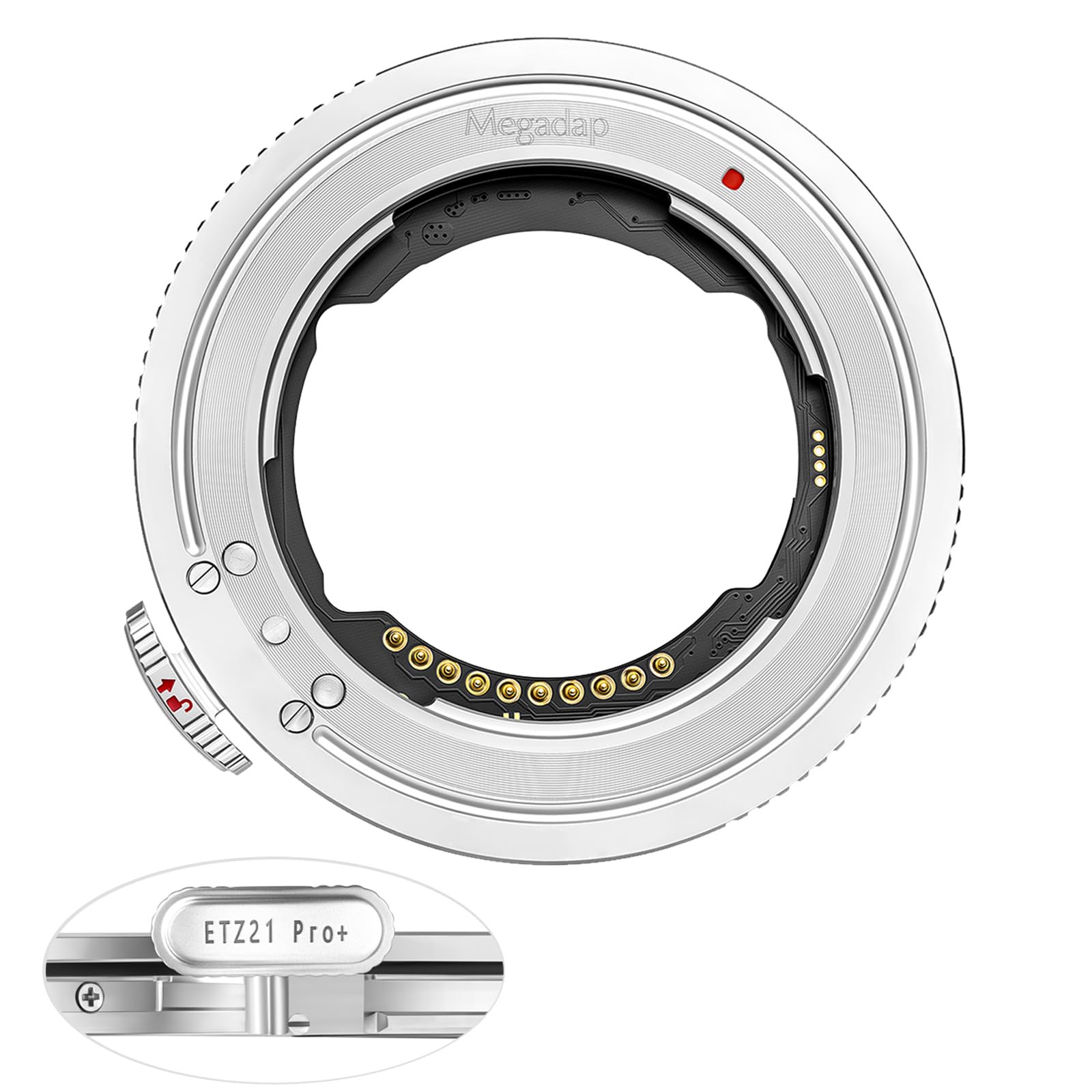 Megadap ETZ21 PRO+ Autofocus Lens Adapter Built-in Electronic Aperture Compatible with Nikon Z Camera Zf Z9 Z8 Z6III Z7II Z7 Z6II Z6 Z5 Z50 ZFC for Sony FE Sigma Tamron FE Series Lens