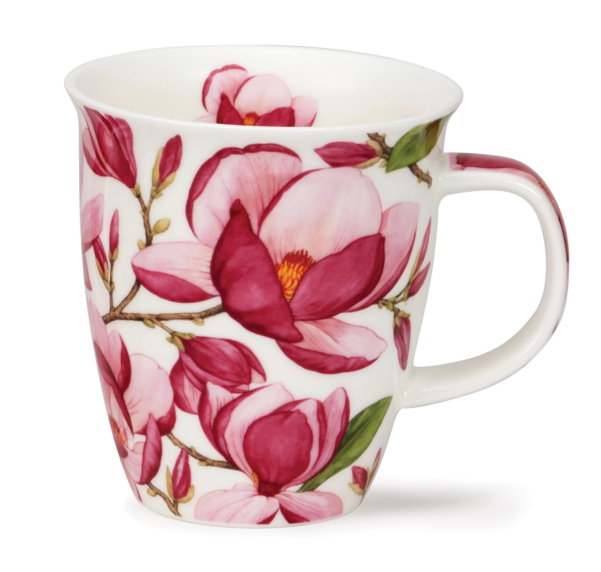 Dunoon Nevis Magnolias Mug en porcelaine fine Rose foncé 0,48 l