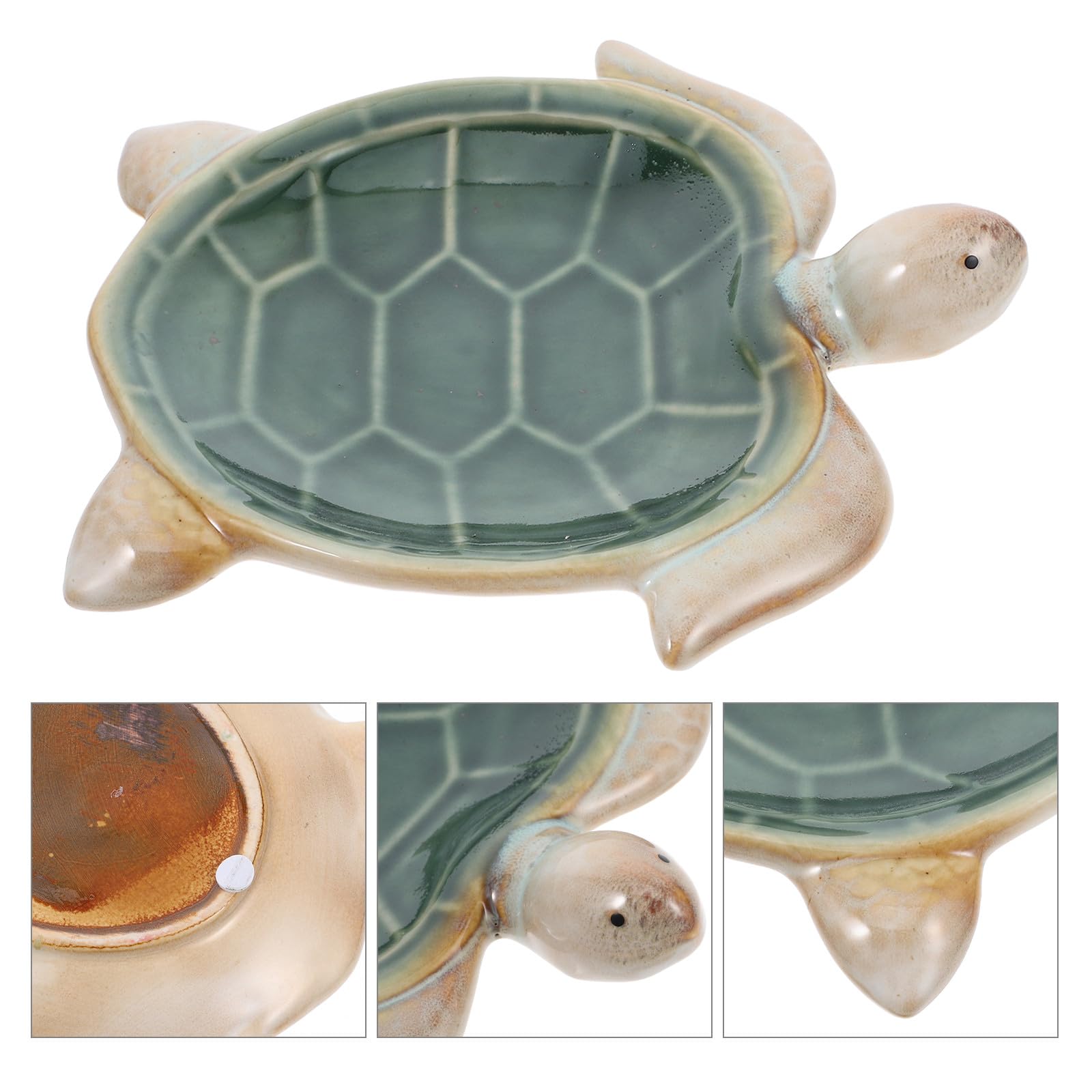 LABRIMP Schildkröten Schmuckschale aus Keramik mit Kreativem Design Platzsparend und Multifunktional für Schmuck und Schlüssel im Zuhause oder Büro