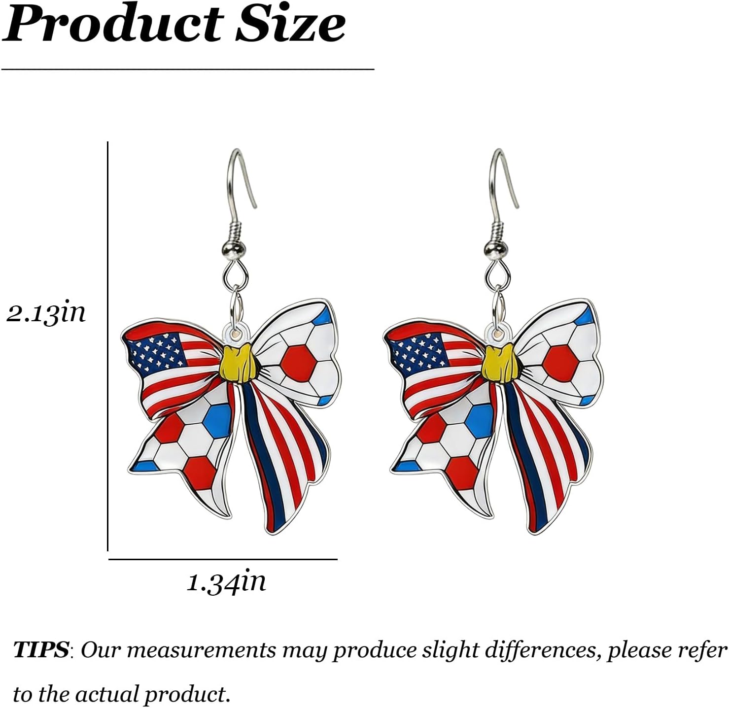 World Soccer Cup Earrings Shirts 2026 Merchandise Soccer National Flag Dangle Earrings for Women Soccers Mom Shirt Hat Accessories Soccers Bow Drop Earring Game Day Sports Outfits