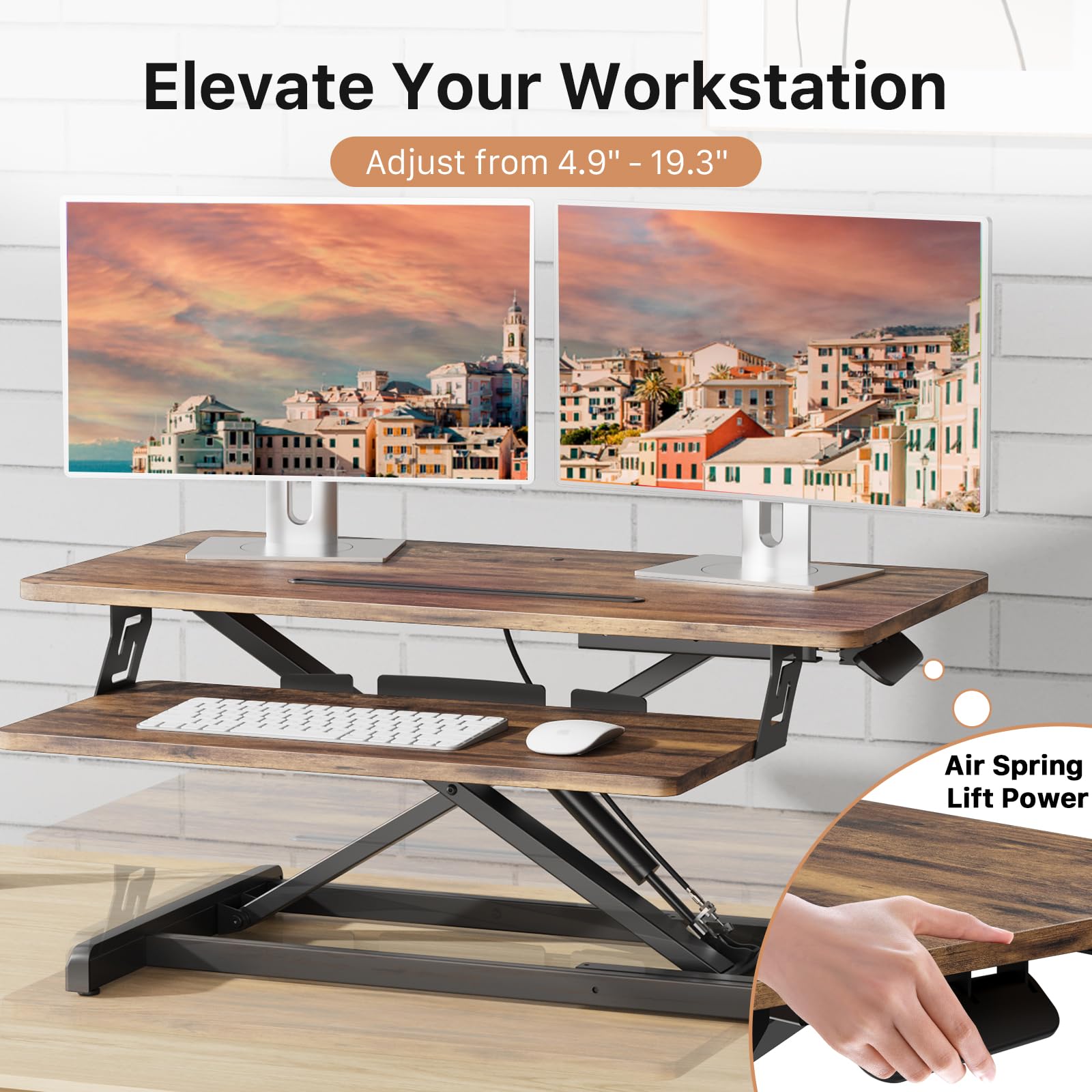 JOY worker Standing Desk Converter 32-inch Gallery Image