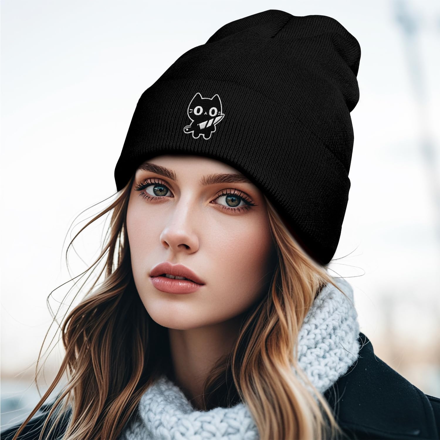 Funny Cool Beanies Cute Gothic Knit Hat for Men and Women - Image 2