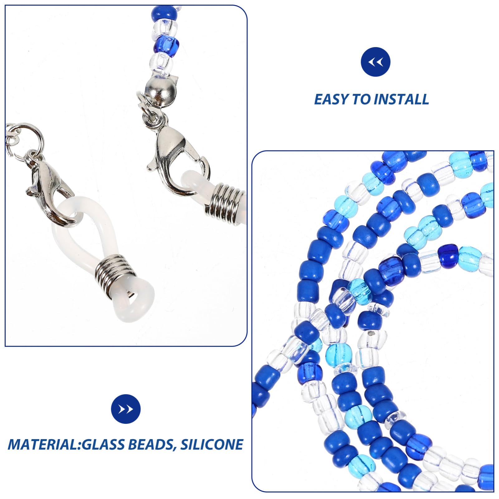 Sonnenbrillen-kettenband Brillenhalter Brille Anti Augenkette Brillen Band Brillenbänder Maskenhalter Um Den Hals Perlenbesetzte Brillenkette Glasperlen