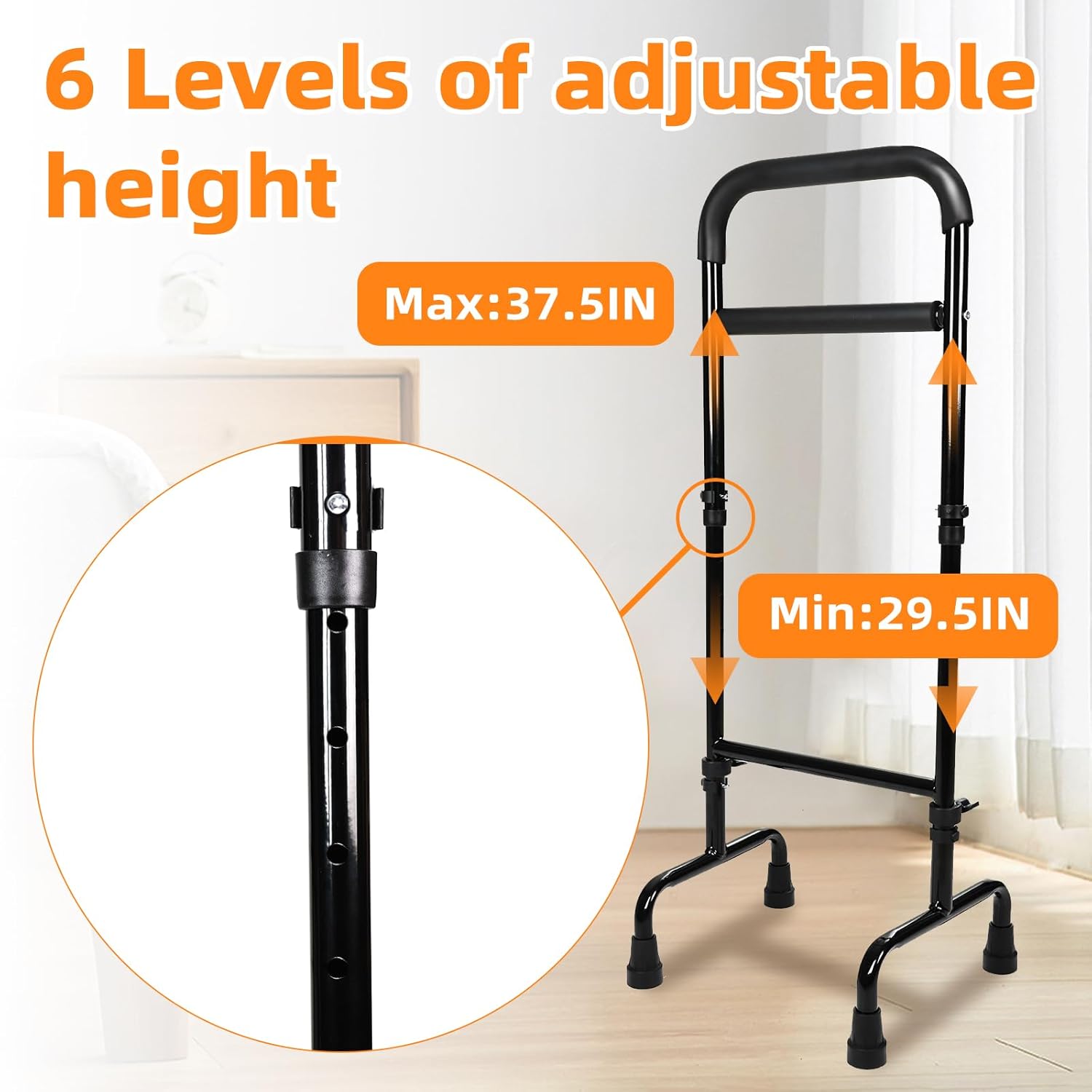 Couch Stand Assist - Advanced Support Device and Support Tool for Ankle and Knee Surgery Recovery - Safe Independent Standing and Rehabilitation Support System