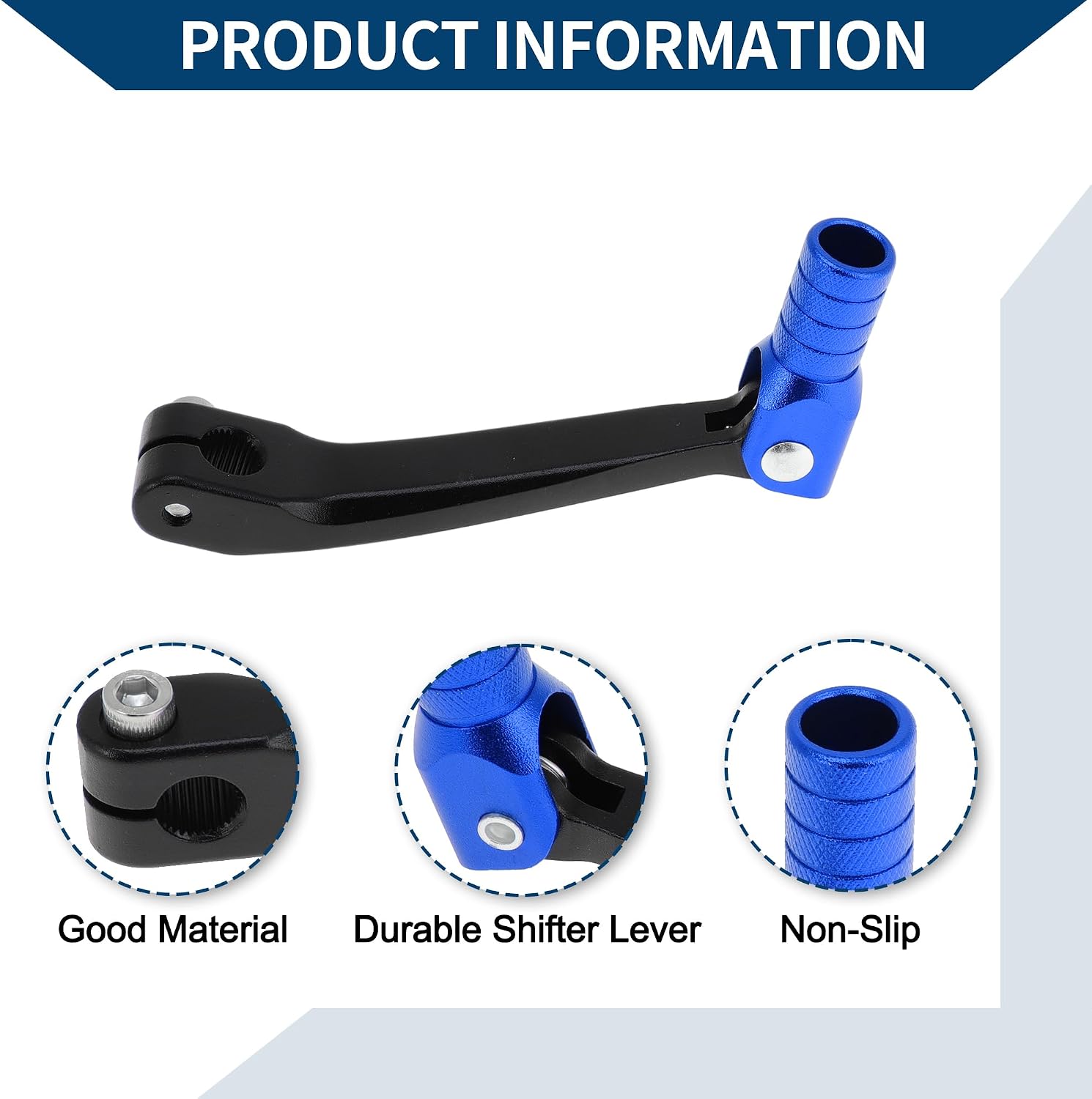 Folding Motorcycle Gear Shifter Lever for Honda CRF150F 2003-2017 Aluminum Alloy Pedal Shift Lever Arm Black Blue