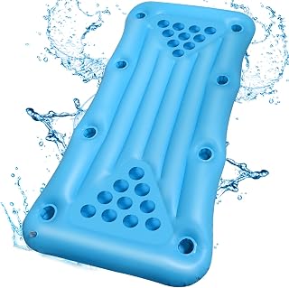 Faburo Aufblasbare Luftmatratze 175x75x15cm für Schwimm Party