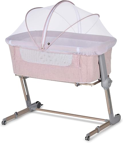 Unilove Hug Me Plus 3-in-1 Baby Bassinet Bedside Sleeper - Plum Pink