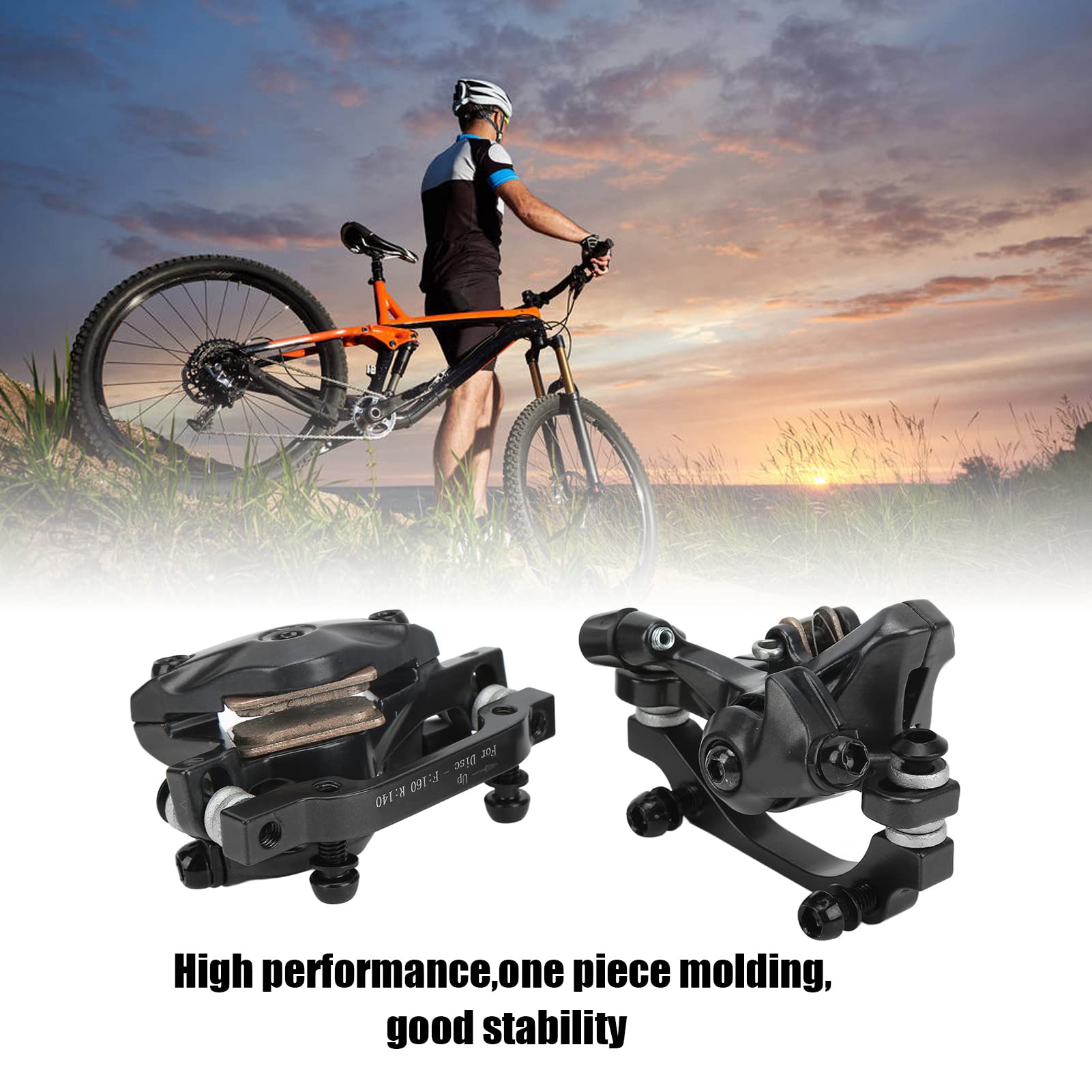 Zestaw hamulców tarczowych do roweru, 1 para MTB przedni i tylny kabel hamulec tarczowy ze stopu aluminium, uchwyt słupkowy z narzędziami sześciokątnymi i śrubami do roweru górskiego, roweru szosowego, roweru składanego BMX
