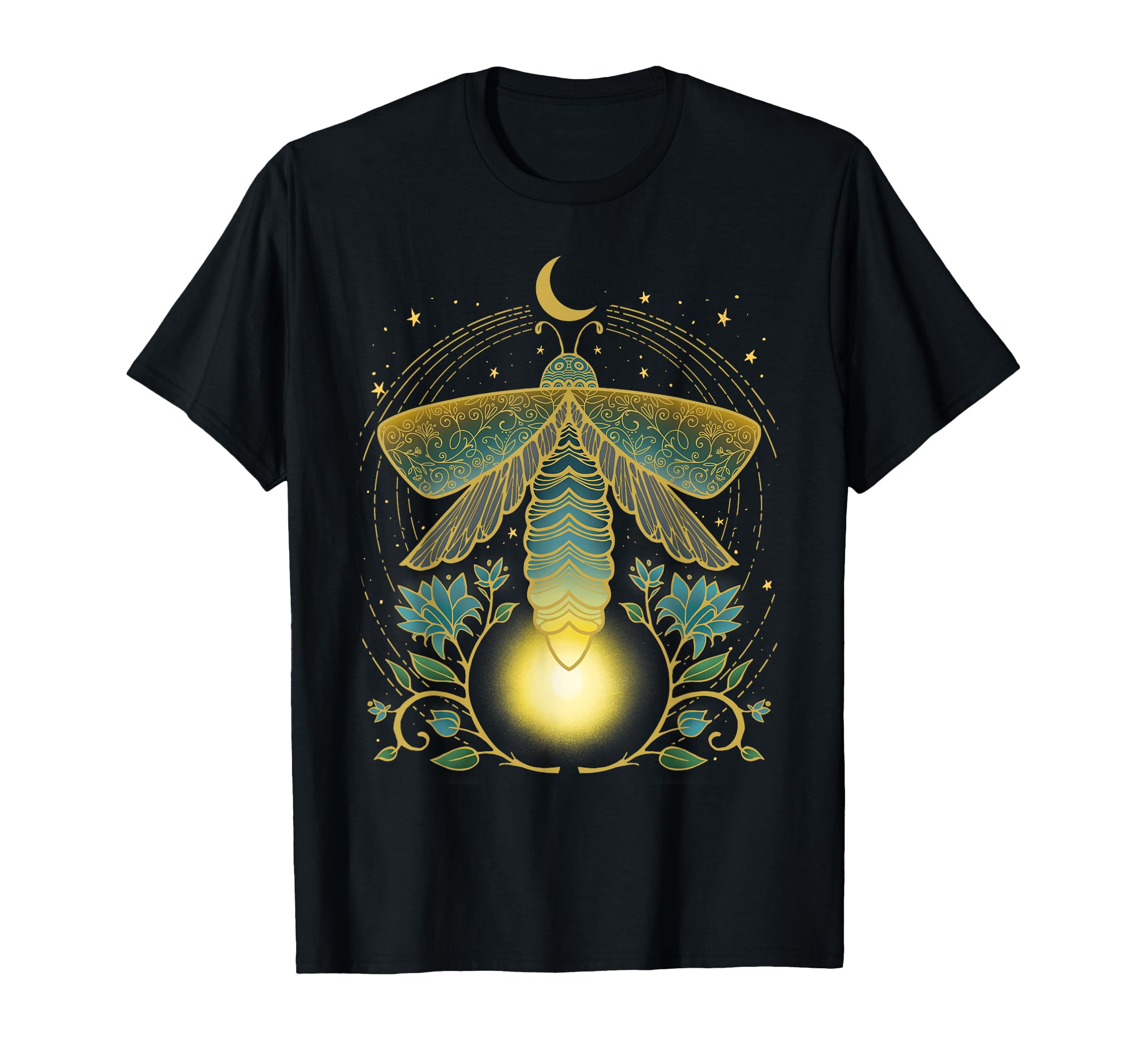 Firefly, Magical Lunar Mystical Design for Nature Lovers T-Shirt