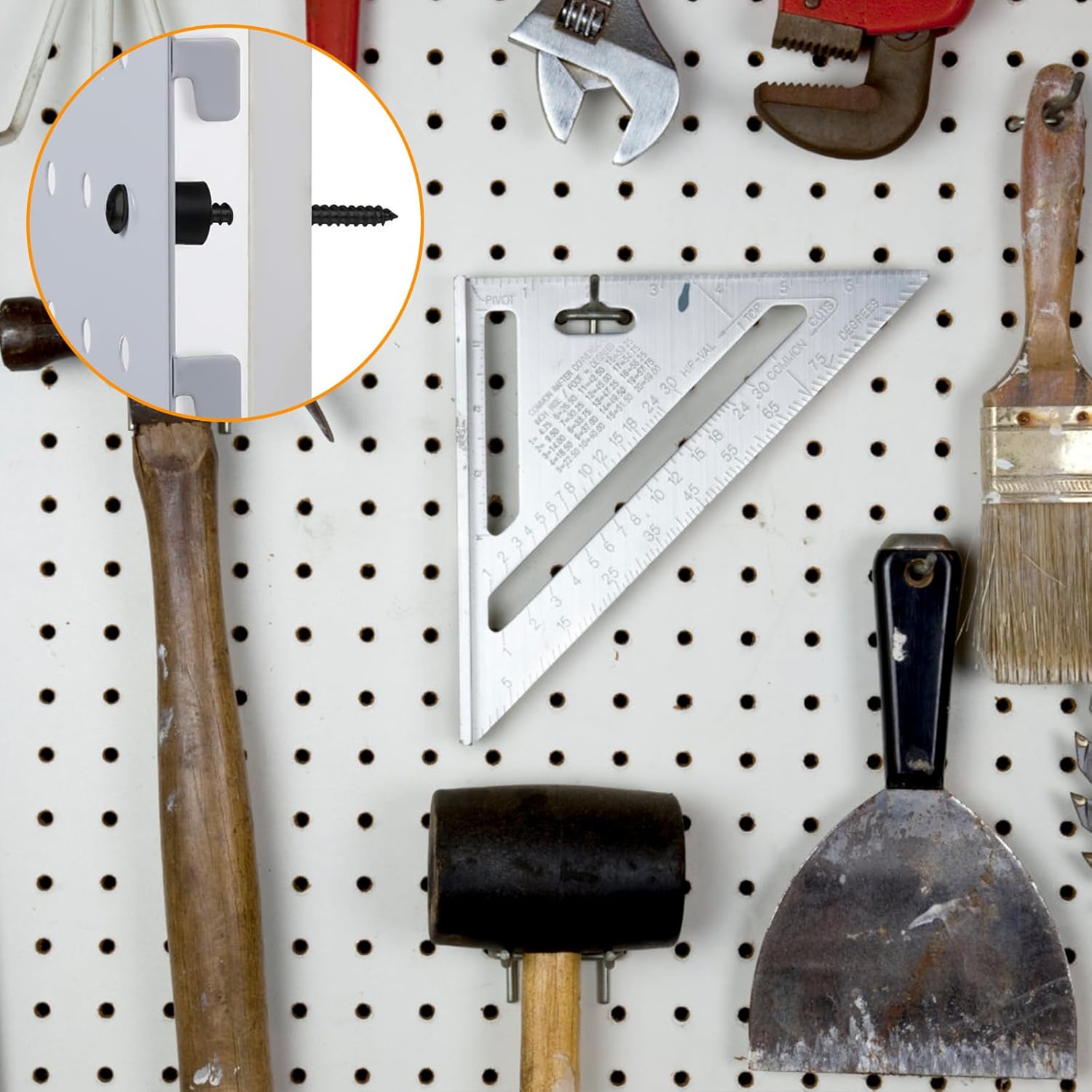 Eagles Pegboard Mounting Kit, (96 Spacers, 96 Screws and 96 Steels