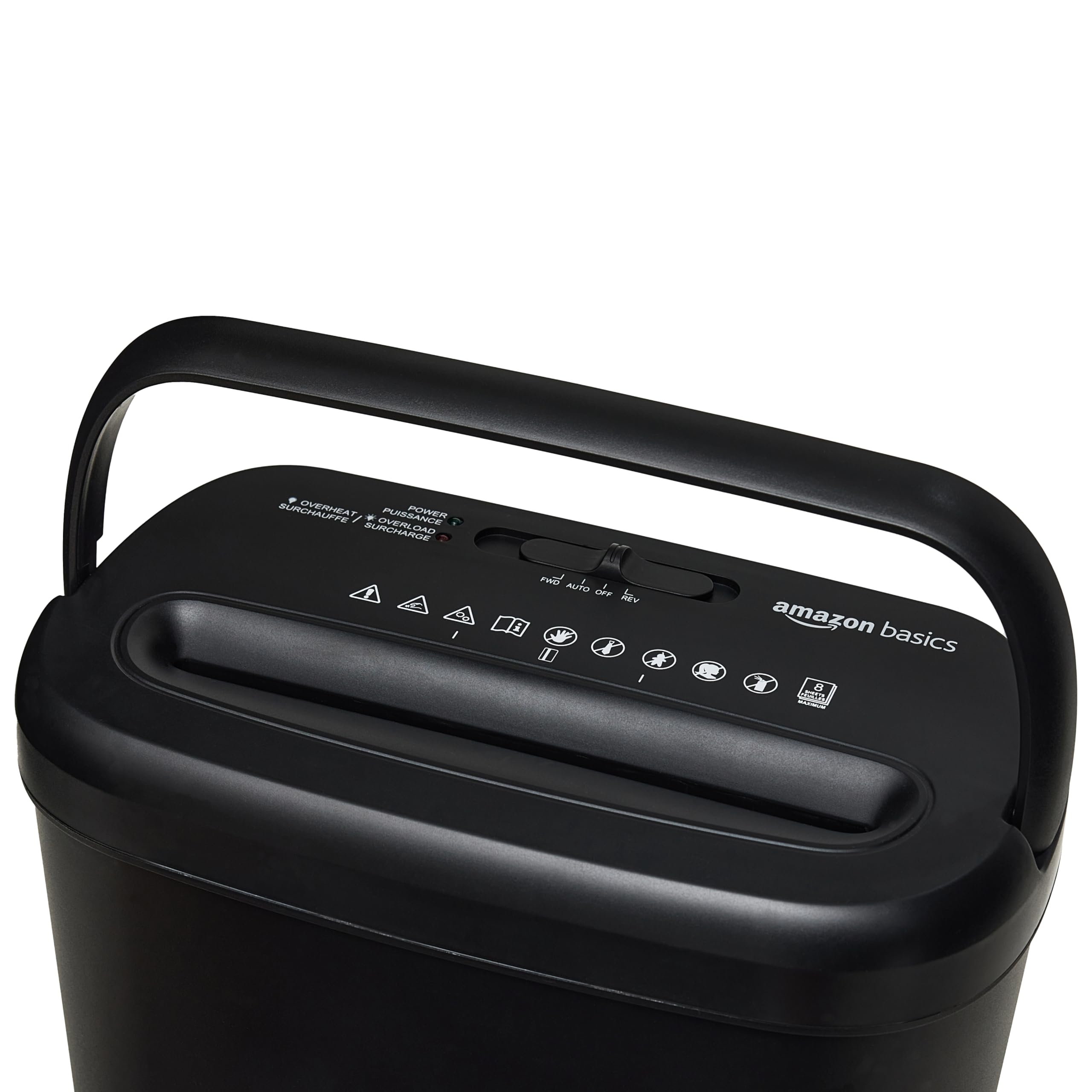 Amazon Basics 8-Sheet Cross-Cut Paper Shredder
