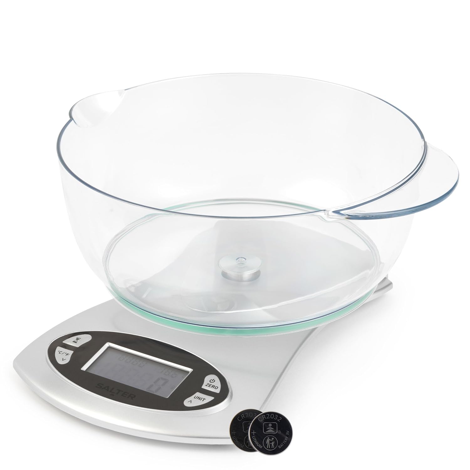 Salter 1069 SVDR digitalna kuhinjska tehtnica - 1.8L posoda, ura, timer