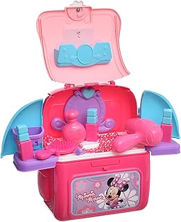 Minnie Mouse Beauty Set Backpack for Kids, Portable Makeup Playset, Ages 3+